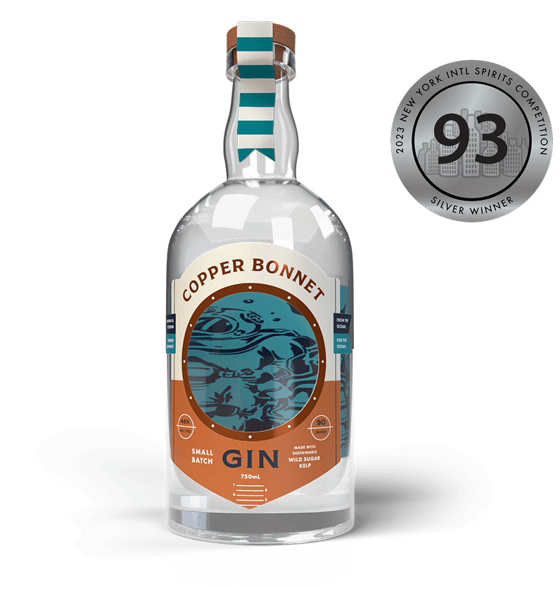 Copper Bonnet Distilled With Sugar Kelp Gin 750ml