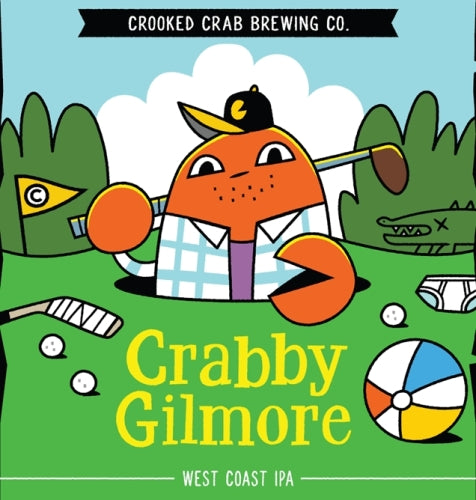 Crooked Crab Brewing Crabby Gilmore American IPA 4pk