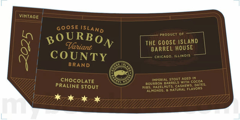 Goose Island 2025 Chocolate Praline Bourbon County Stout 500ml