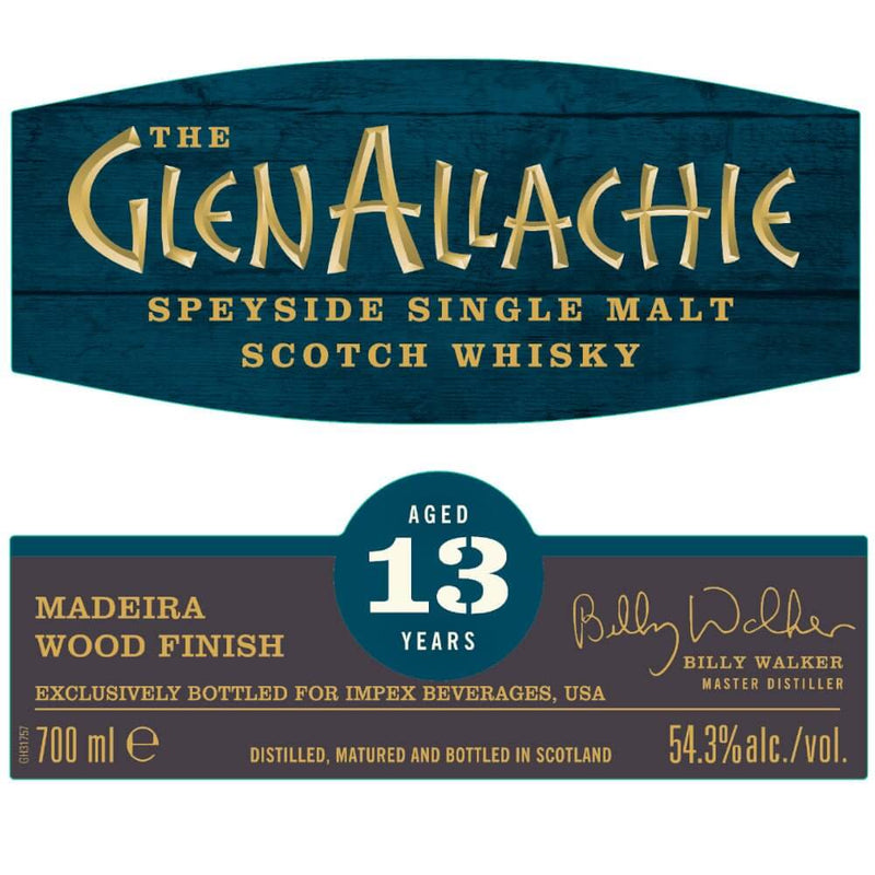 Glenallachie 13 yr Madeira Wood Finish Single Malt Whisky 700ml