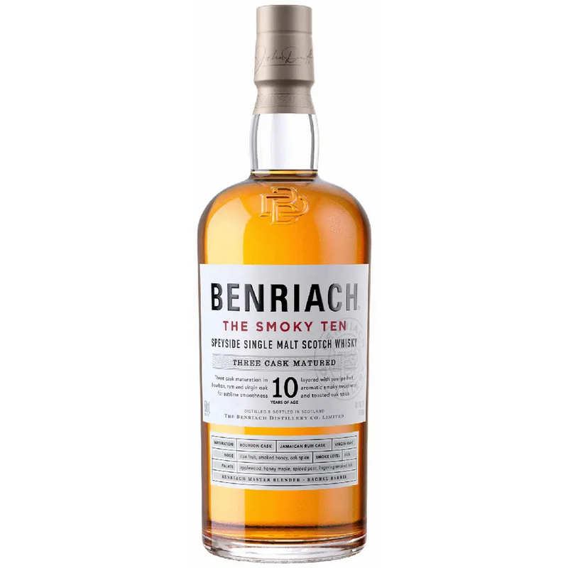 Benriach 10 yr Smoky Ten Single Malt Whiskey 750ml