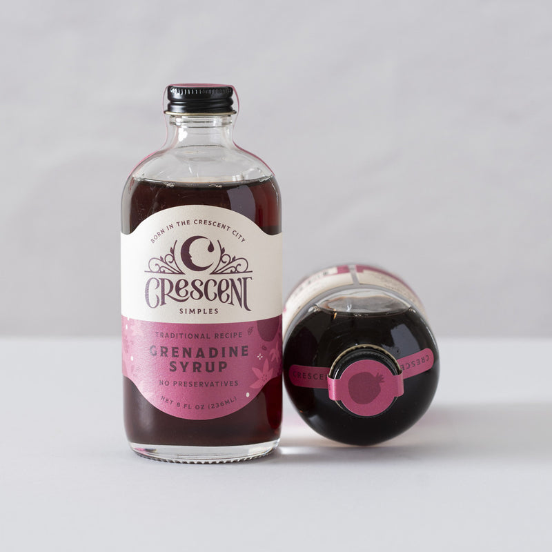 Crescent Simples Grenadine Syrup 8oz glass bottle
