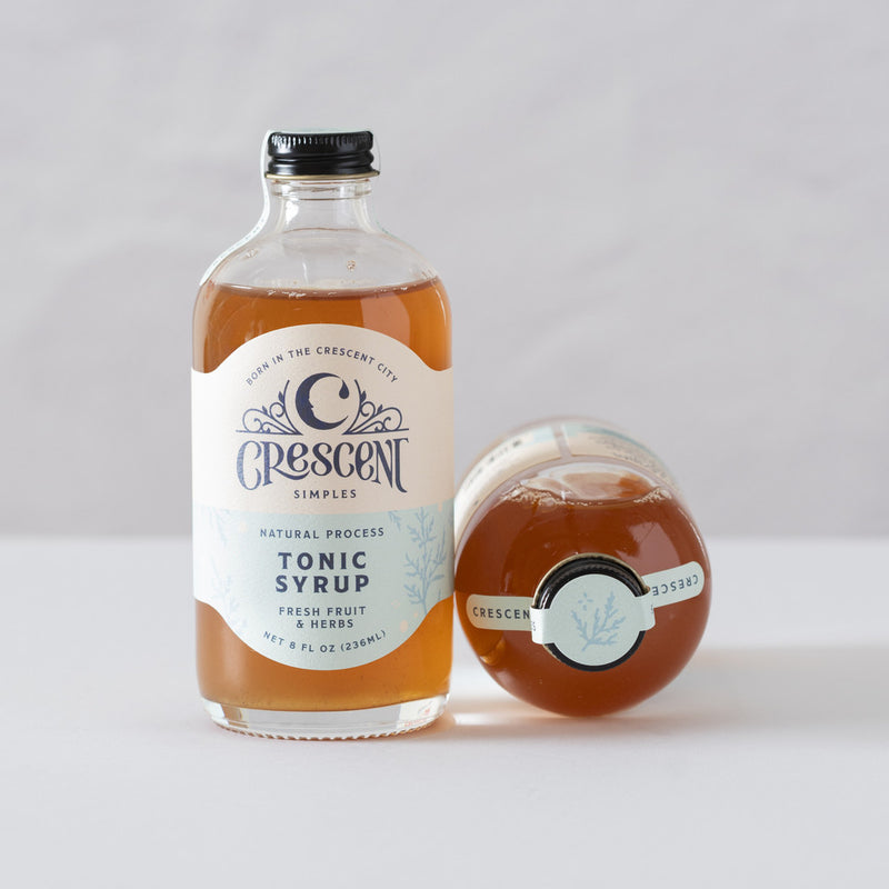 Crescent Simples Tonic Syrup Fresh Fruit & Herbs 8oz glass bottle