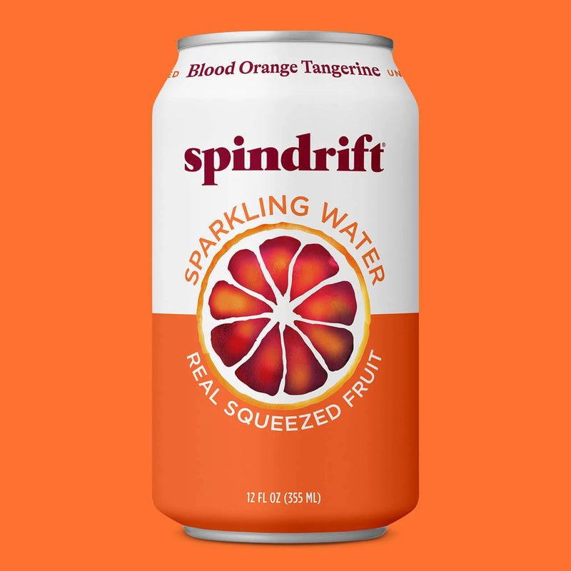 Spindrift Spiked Blood Orange Tangerine 8pk