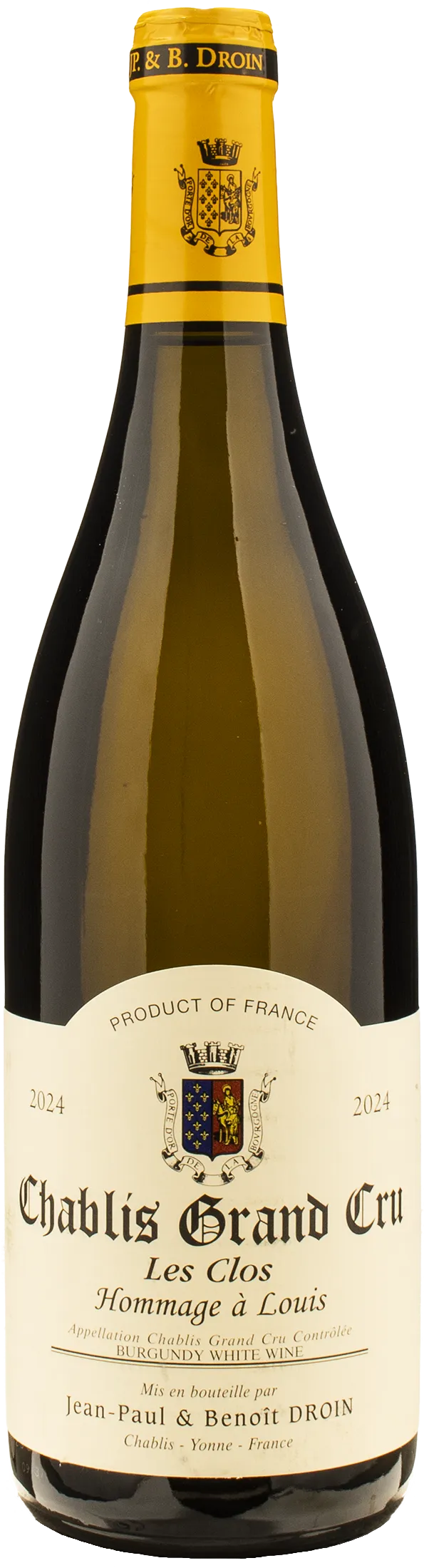 2024 Jean-Paul & Benoit Droin - Chablis Les Clos Hommage a Louis (PRE ARRIVAL)