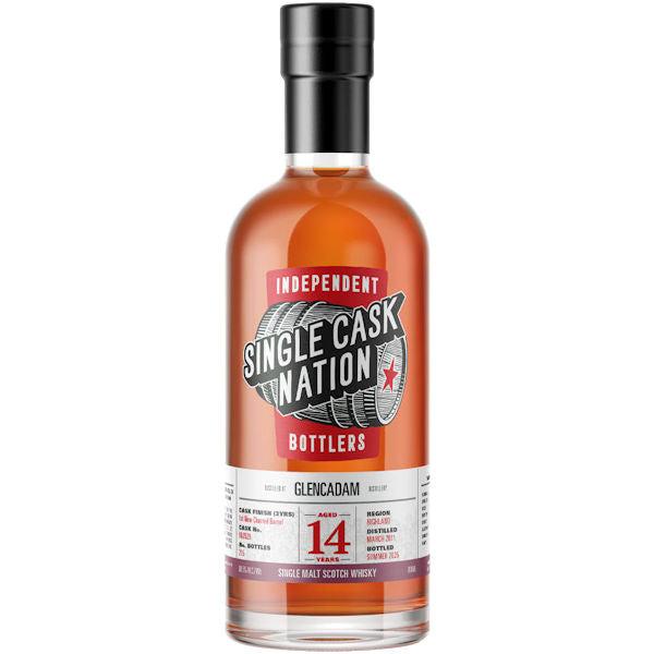 Single Cask Nation 14 yr Glencadam Single Malt Whiskey 700ml