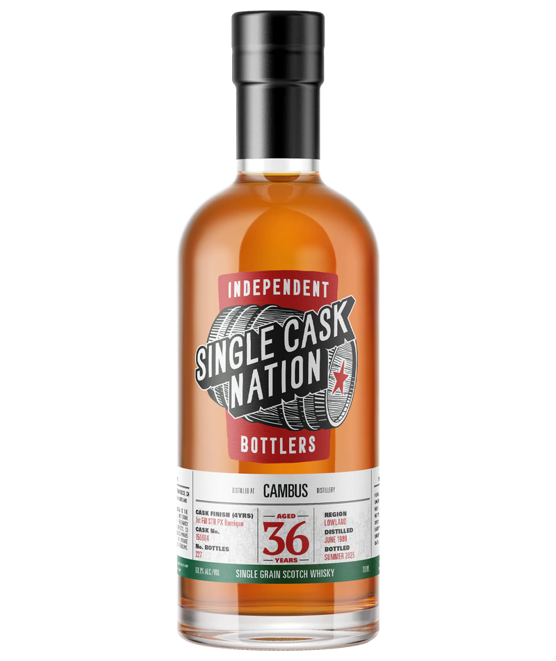 Single Cask Nation 36 yr Cambus Single Malt Whiskey 700ml