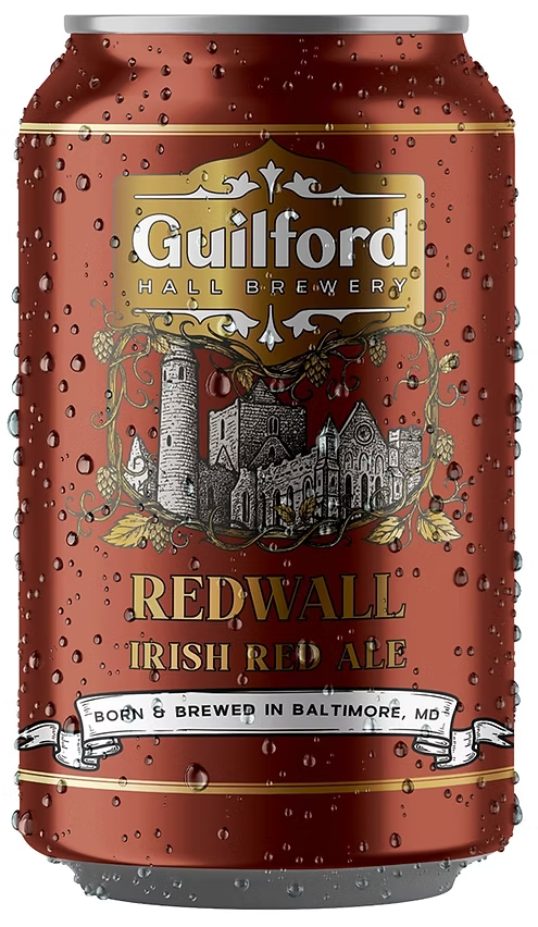 Guilford Hall Brewery Redwall Irish Red Ale 6pk cans