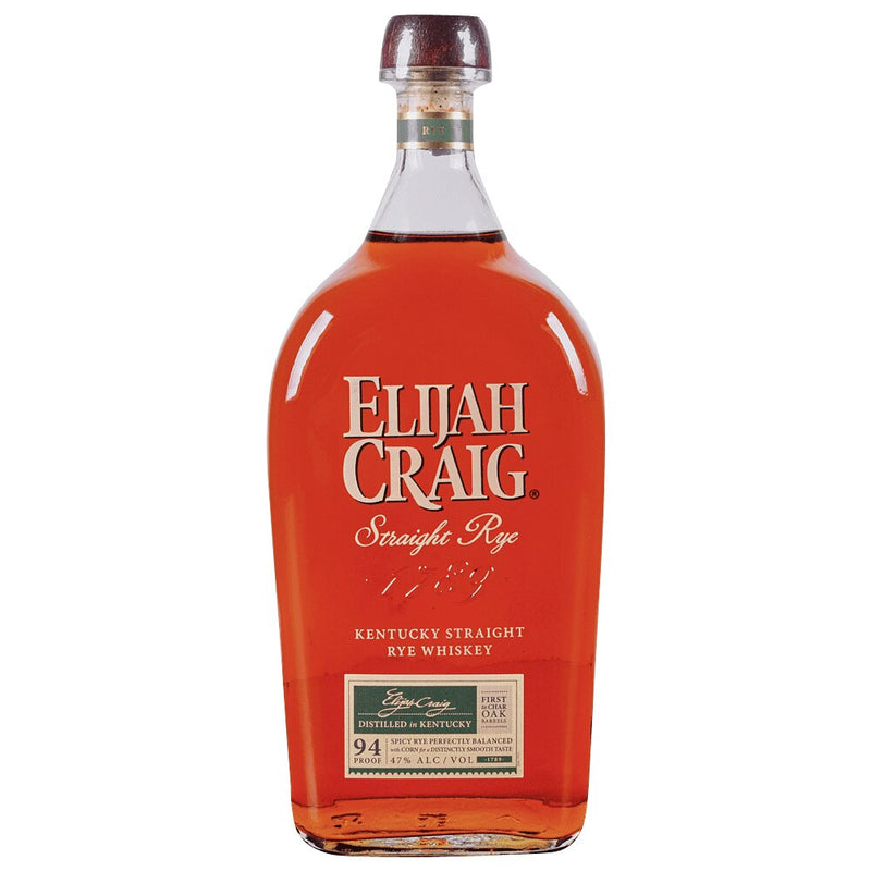 Elijah Craig Straight Rye Whiskey 1.75L
