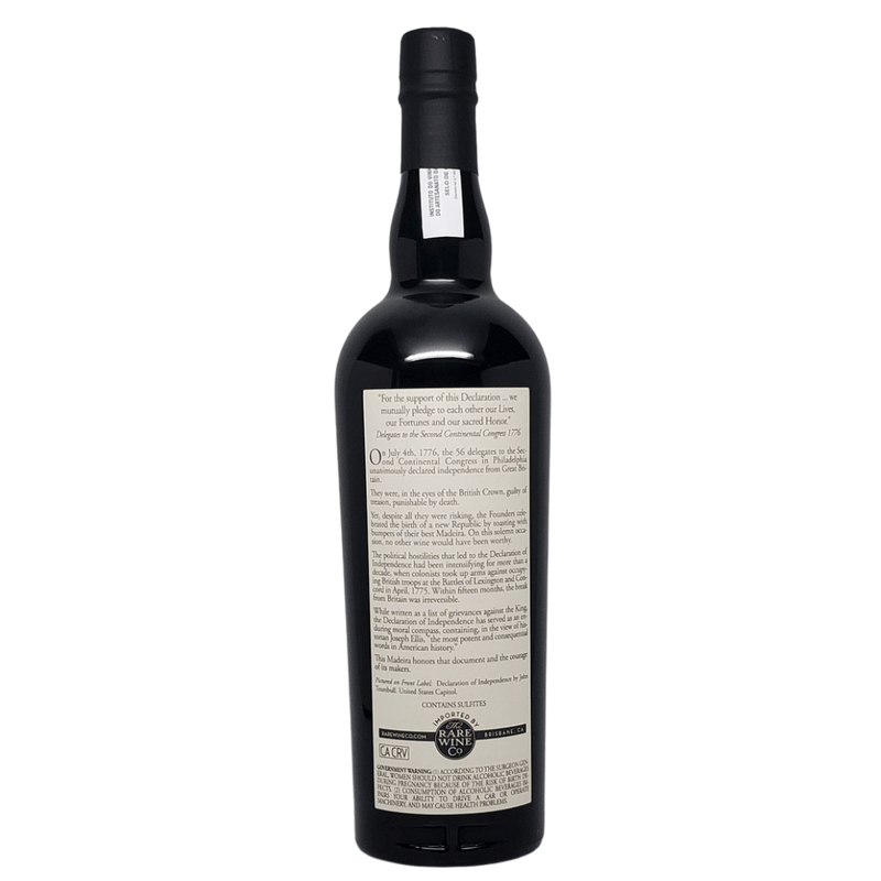 NV Rare Wine Co. (Vinhos Barbeito) - Madeira Declaration of Independence Special Reserve 750ml