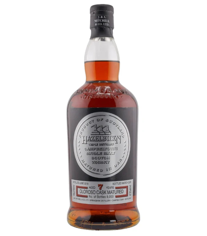 Hazelburn (Springbank)  7 yr Oloroso Cask Matured Single Malt Whiskey 700ml