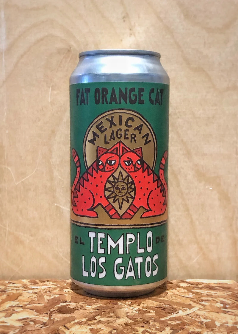 Fat Orange Cat El Templo De Los Gatos Mexican Lager 4pk 16oz cans