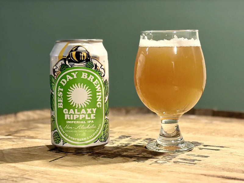 Best Day Brewing Galaxy Ripple Imperial IPA Non-Alcoholic Beer 6pk 12oz cans