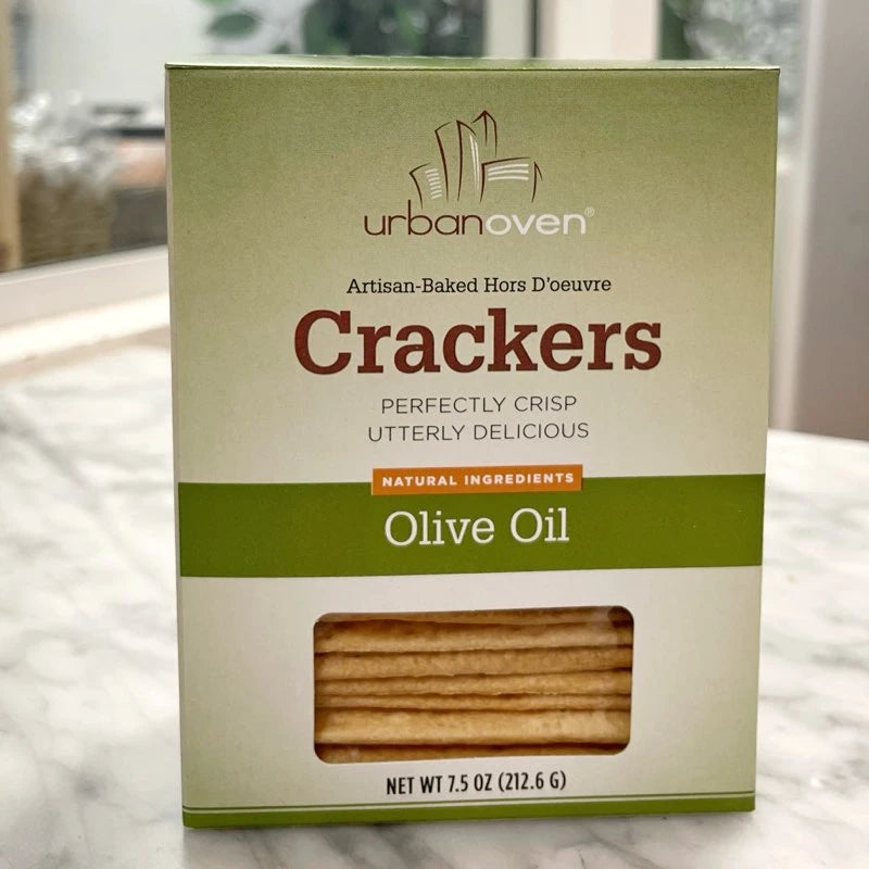 Urban Oven - Olive Oil & Sea Salt Flatbread Crackers 7.5oz box