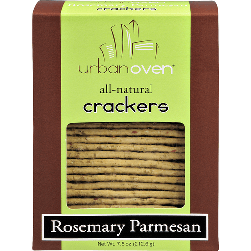 Urban Oven - Rosemary & Parmesan Flatbread Crackers 7.5oz box