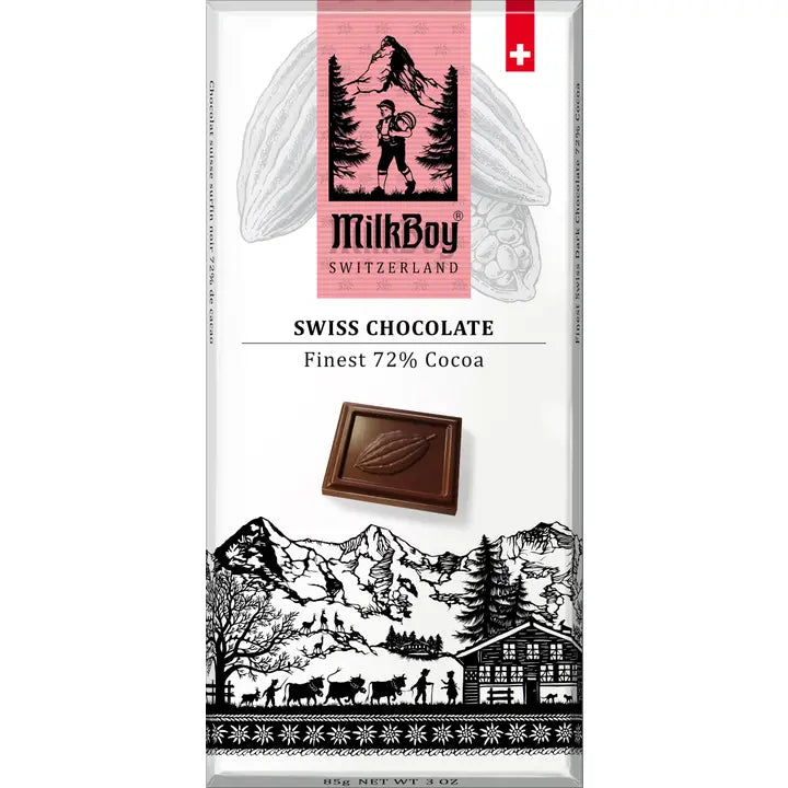 Milkboy - Dark Chocolate 72% 1.4oz Bar