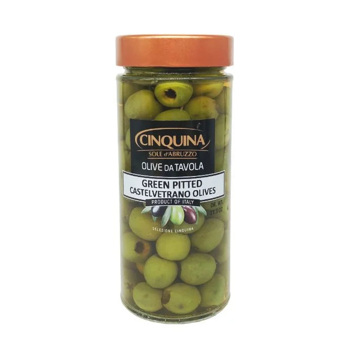 Cinquina - Castelvetrano Olives, pitted 13oz jar