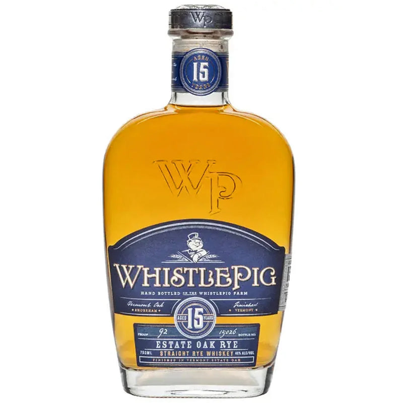 WhistlePig 15 yr Estate Oak Rye Whiskey 750ml