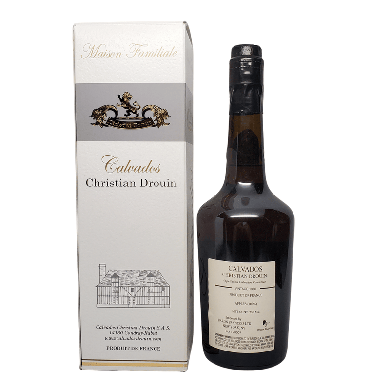 Christian Drouin 1960 Calvados Brandy 750ml