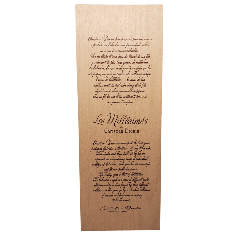 Christian Drouin 1990  Calvados Brandy 700ml