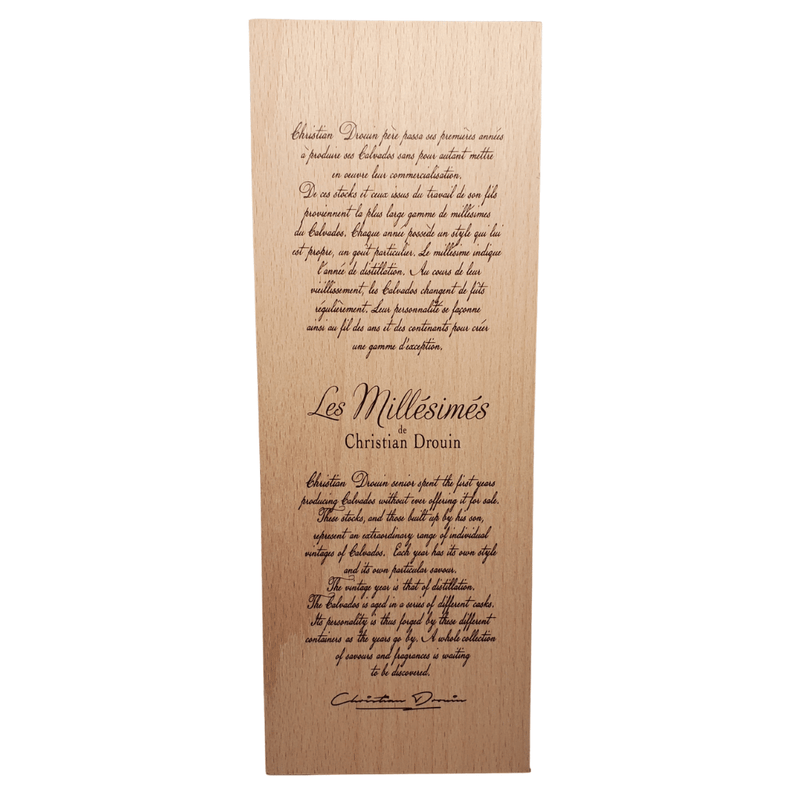 Christian Drouin 1995 Calvados Brandy 700ml