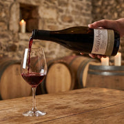 2022 Domaine de Mourchon - Cotes du Rhone Seguret Grande Reserve (750ml) | This wine pouring into a wine glass