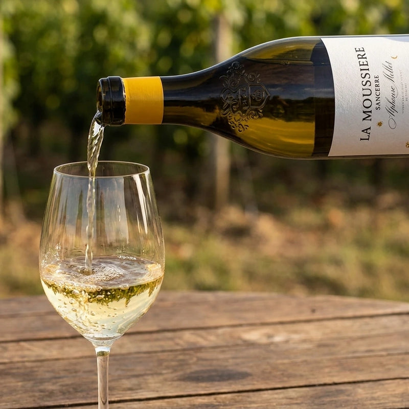 2024 Alphonse Mellot - Sancerre La Moussiere (750ml) | This wine being poured into a wine glass.