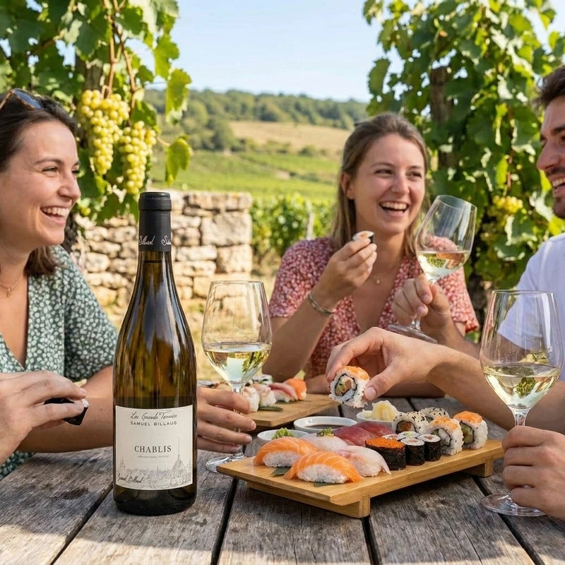 2024 Samuel Billaud - Chablis Grand Terroir (750ml) [PRE ARRIVAL] | This wine outside in the summer shared by friends.