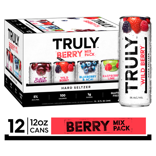 Truly Hard Seltzer Berry Mix Pack 12pk cans