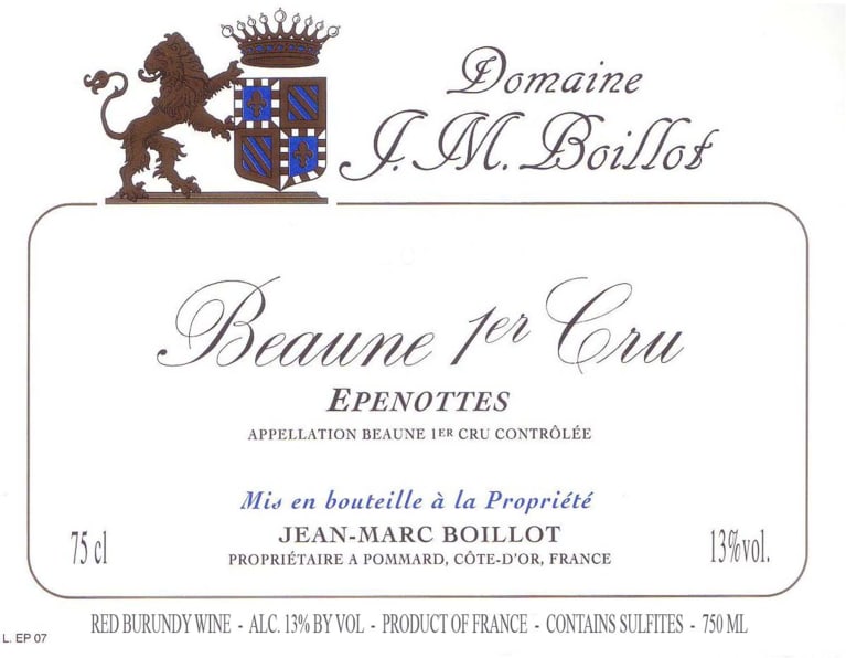 2020 Jean-Marc Boillot - Beaune Epenottes