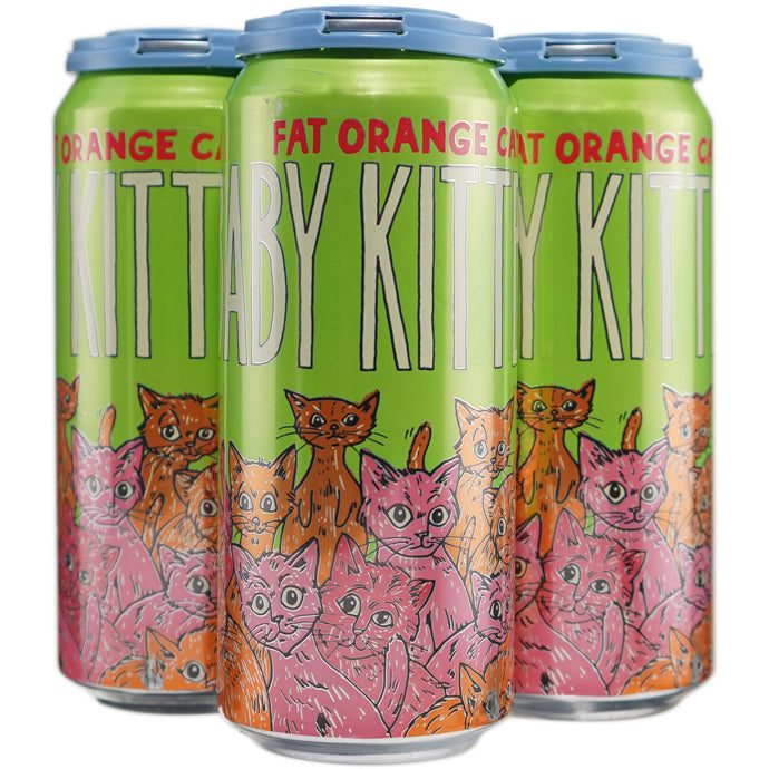 Fat Orange Cat Baby Kittens Hazy NEIPA 4pk cans