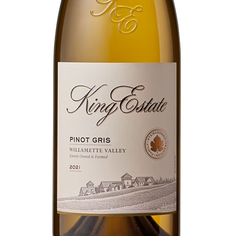 2024 King Estate - Pinot Gris Willamette Valley HALF BOTTLE (375ml)
