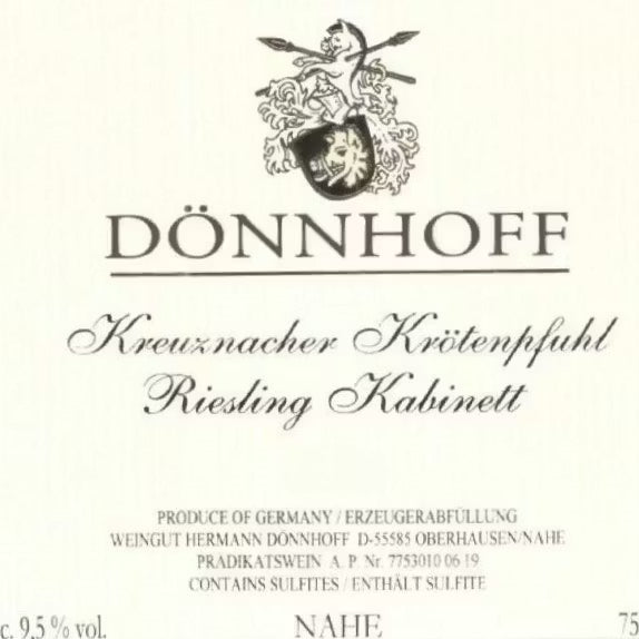 2024 Donnhoff - Kreunacher Krotenpfuhl Kabinett (750ml)