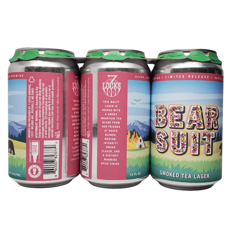 7 Locks Brewing Bear Suit Smoked Tea Lager 6pk cans