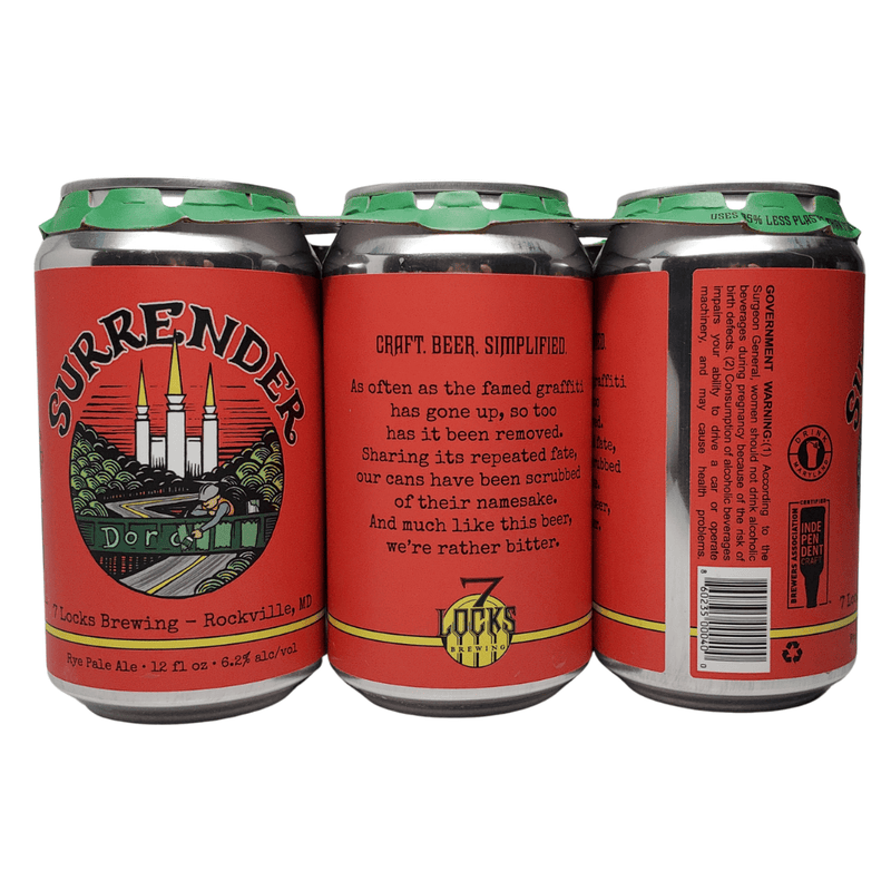 7 Locks Brewing Surrender Rye PA 6pk can