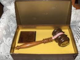 Ezra Brooks Gavel Decanter Set With Box (200ml)