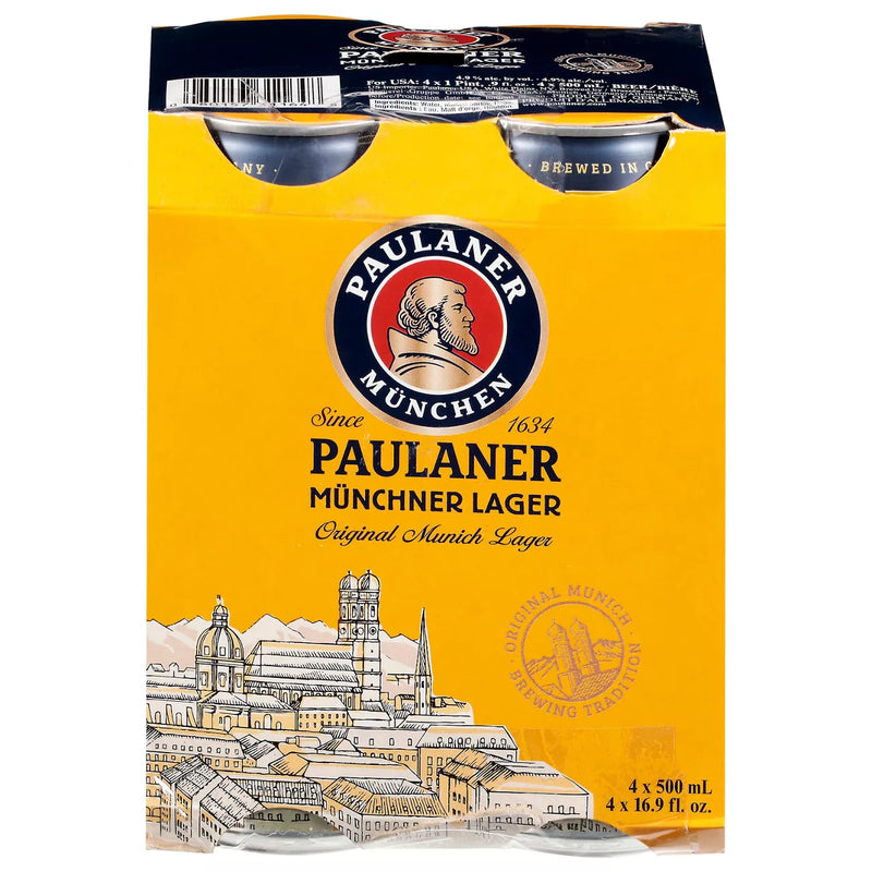 Paulaner Brauerei Munchen Munich Lager 4pk 16.9oz cans