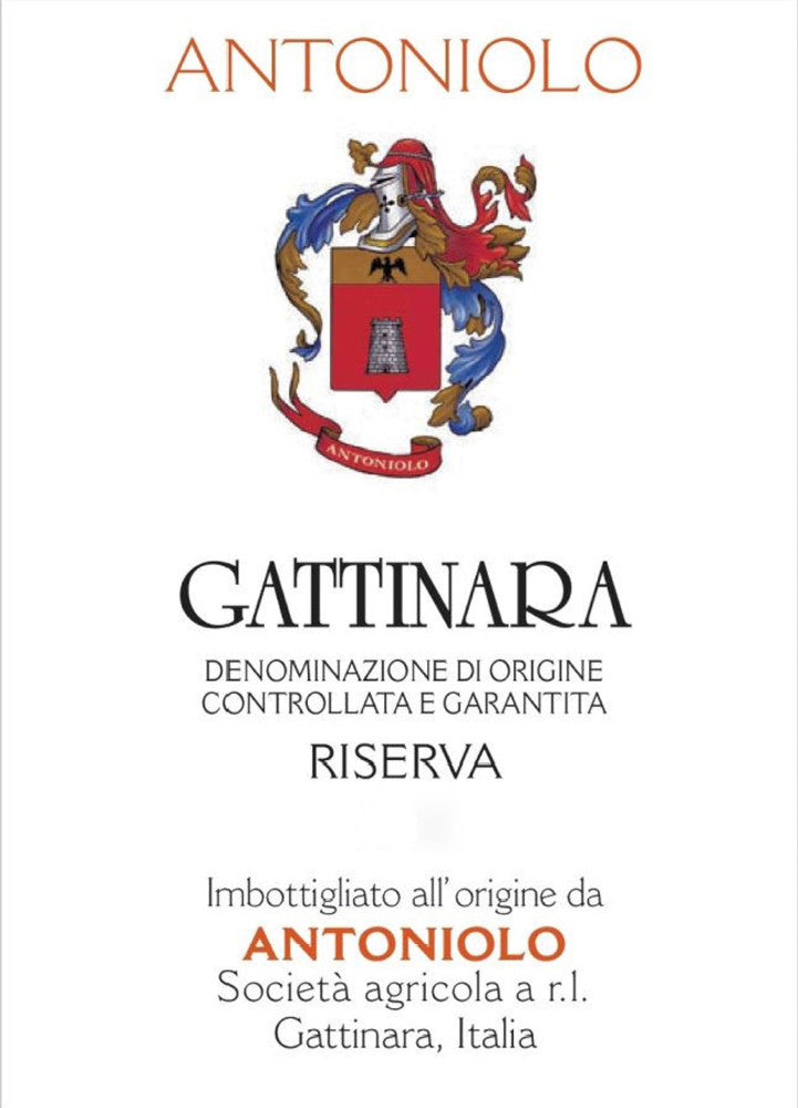 Antoniolo Gattinara Riserva label