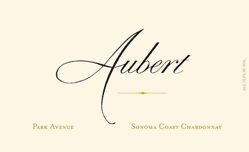 Aubert Chardonnay Park Avenue label
