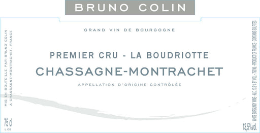 Bruno Colin Chassagne-Montrachet 1er Cru La Boudriotte