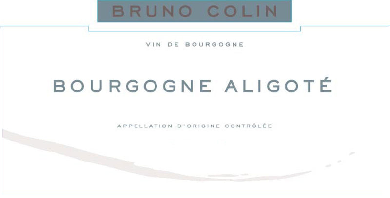 Bruno Colin Bourgogne Aligote label