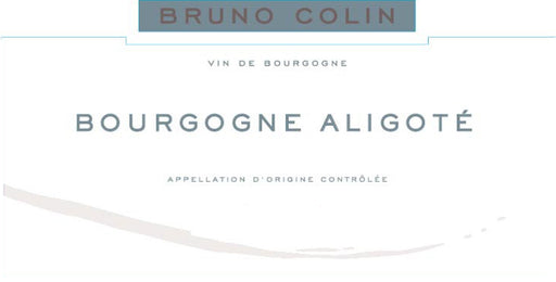 Bruno Colin Bourgogne Aligote label