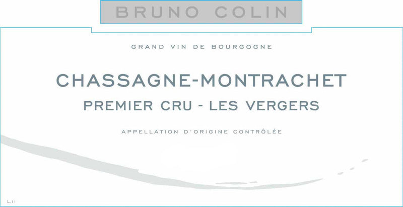 Bruno Colin Chassagne-Montrachet 1er Cru Les Vergers label