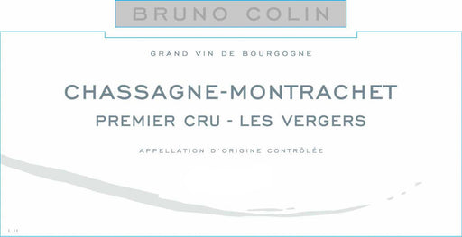 Bruno Colin Chassagne-Montrachet 1er Cru Les Vergers label