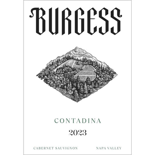 Burgess Cellars Contadina Cabernet Sauvignon label