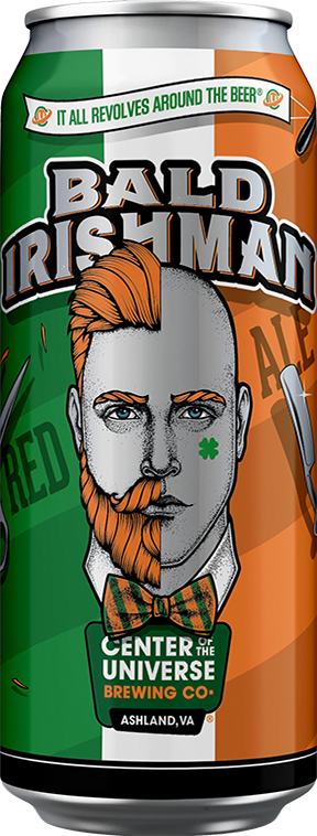 Center Of the Universe Brewing Bald Irish Man Red Ale 4pk cans