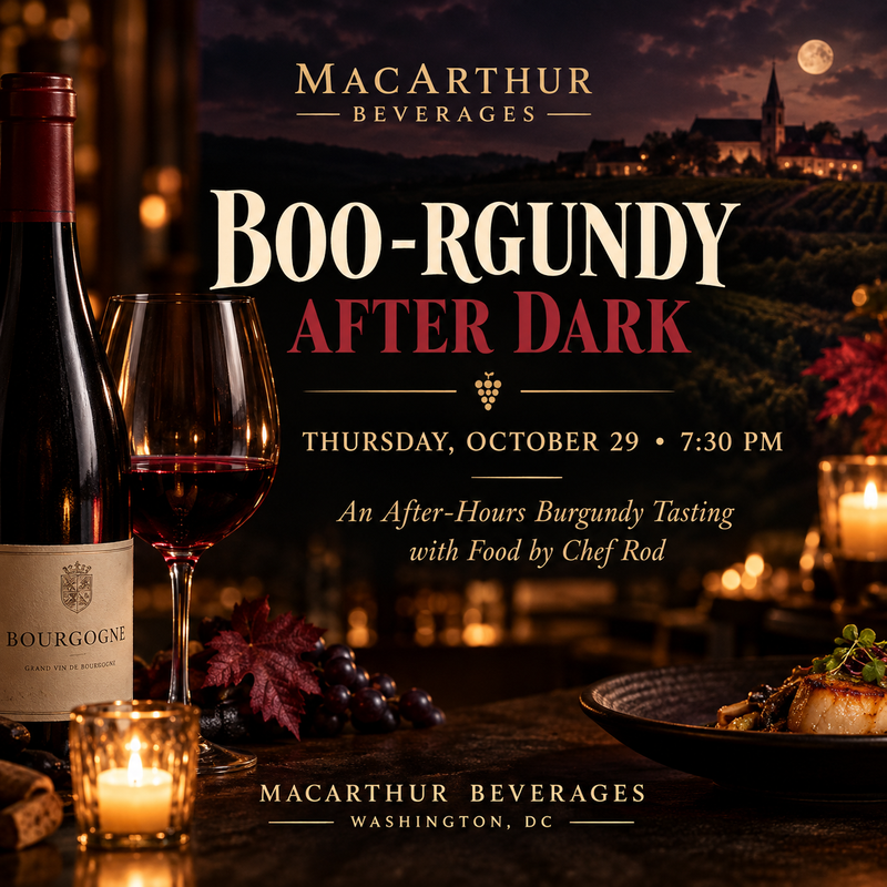 Boo-rgundy After Dark-  After hours tasting 10/29/26 7:30 PM