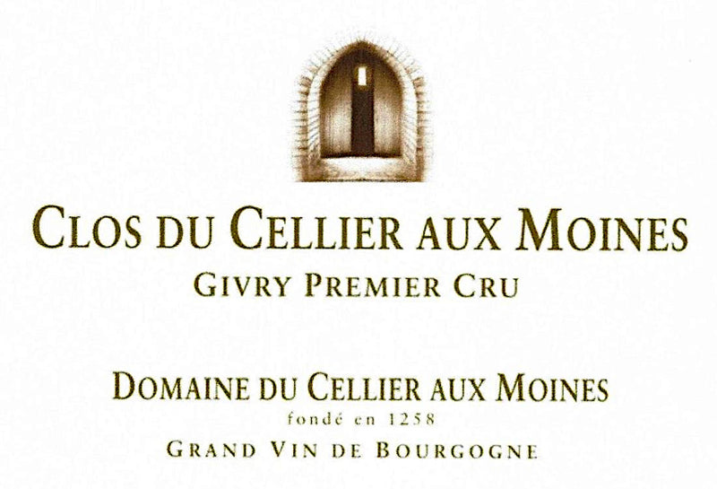 Domaine du Cellier aux Moines Givry 1er Cru Clos du Cellier aux Moines label