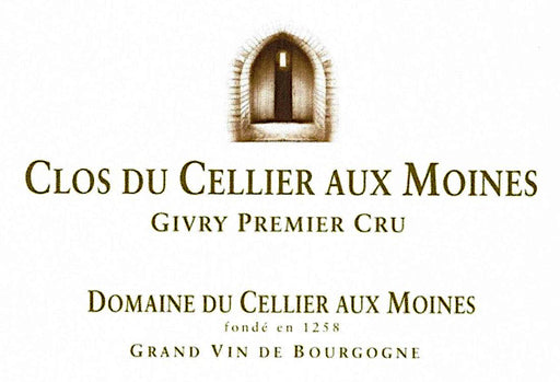 Domaine du Cellier aux Moines Givry 1er Cru Clos du Cellier aux Moines label