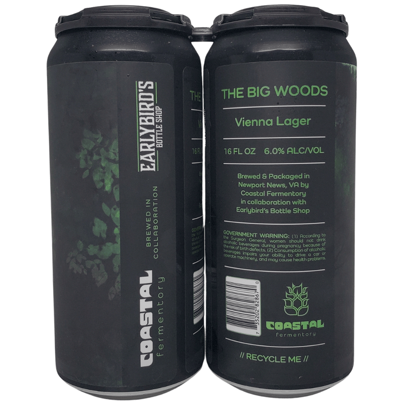Coastal Fermentory Big Woods Vienna Lager 4pk 16oz cans